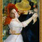 Fotomontáž obrazu <b>Tanečnice</b> od Augusta Renoira, více o fotomontáži naleznete v <a href="https://malebno.cz/originalni-fotomontaze-tvare-studentu-v-historickych-obrazech/">tomto příspěvku</a>. <br /> Photomontage of <b>Dance at Bougival</b> by Auguste Renoir, more in <a href="https://malebno.cz/en/originalni-fotomontaze-tvare-studentu-v-historickych-obrazech/">this post</a>.
