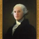 Fotomontáž portrétu <b>George Washingtona</b> od Gilberta Stuarta. <br /> Photomontage of the Portrait of <b>George Washington</b> by Gilbert Stuart.