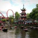 Zábavní park Tivoli - jezírko s lodičkami