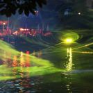 Vodní světelná shw v zábavním parku Tivoli v Kodani