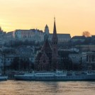 Západ slunce v Budapešti