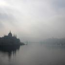 Dunaj v mlze