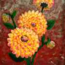 Akrylová malba jiřiny - celý článek, včetně fotografií z průběhu malby najdete <a href="https://malebno.cz/malba-akrylovymi-barvami-malovani-detailu-kvetiny/">zde</a>