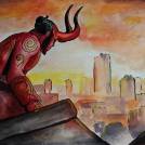 Hellboy vodovými barvami - časosběrné video malby <a href="https://malebno.cz/casosberne-video-malby-hellboy/">zde</a>