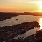 Západ slunce nad Bergenem