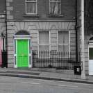 Zelené Irsko - barevné dveře v centru Dublinu