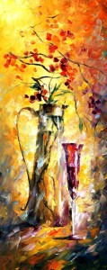 AFREMOV, Leonid. Leonid Afremov - World Renown Artist [online]. [cit. 29.1.2016]. Dostupný na WWW: https://afremov.com/FLOWERS-AND-WINE-Palette-knife-Oil-Painting-on-Canvas-by-Leonid-Afremov-Size-16-x40.html