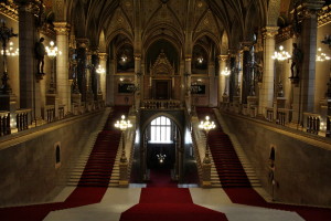 Interiér maďarského parlamentu