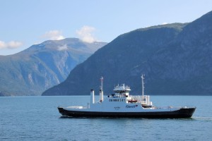 Trajekt na Norském fjordu